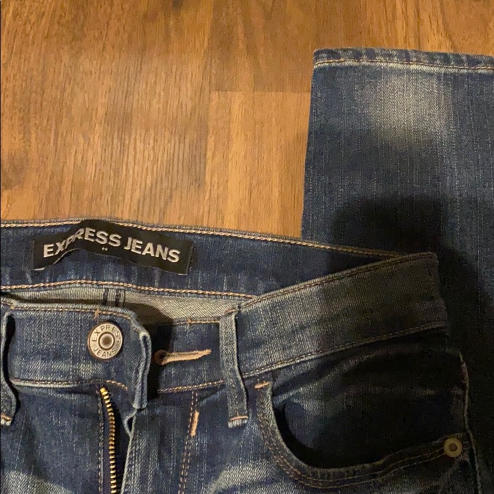 Express Mid Rise Legging Jeans - Picture 2 of 2